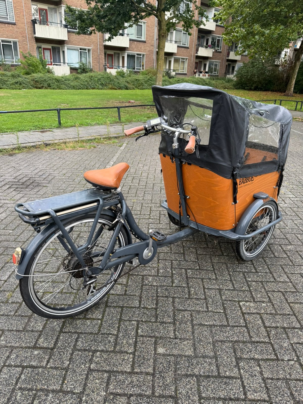 Babboe curve electrish bakfiets, Fietsen en Brommers, Ophalen of Verzenden, Zo goed als nieuw