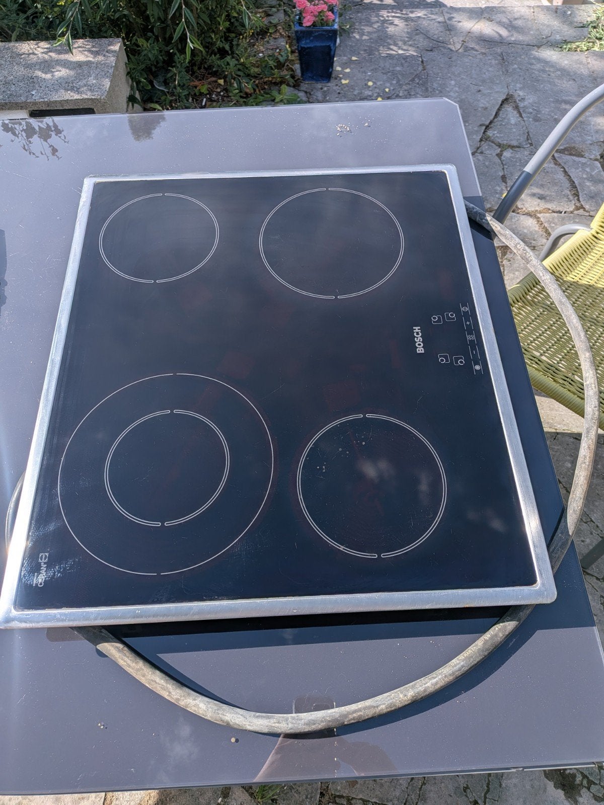 BOSCH keramische kookplaat (model P), 4 kookzones