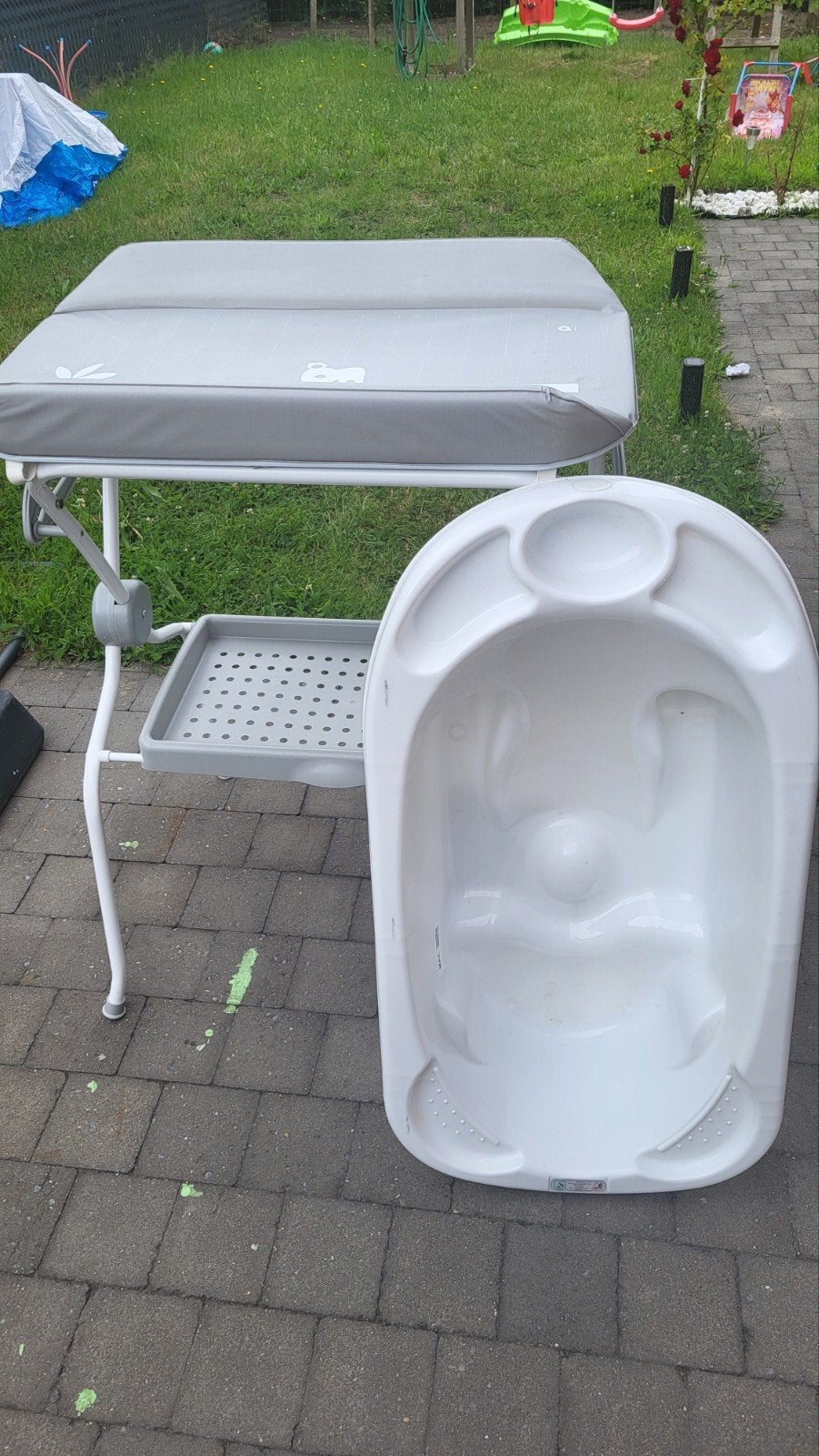 Babybad met verzorgingstafel, Kinderen en Baby's, Ophalen, Zo goed als nieuw, Badje