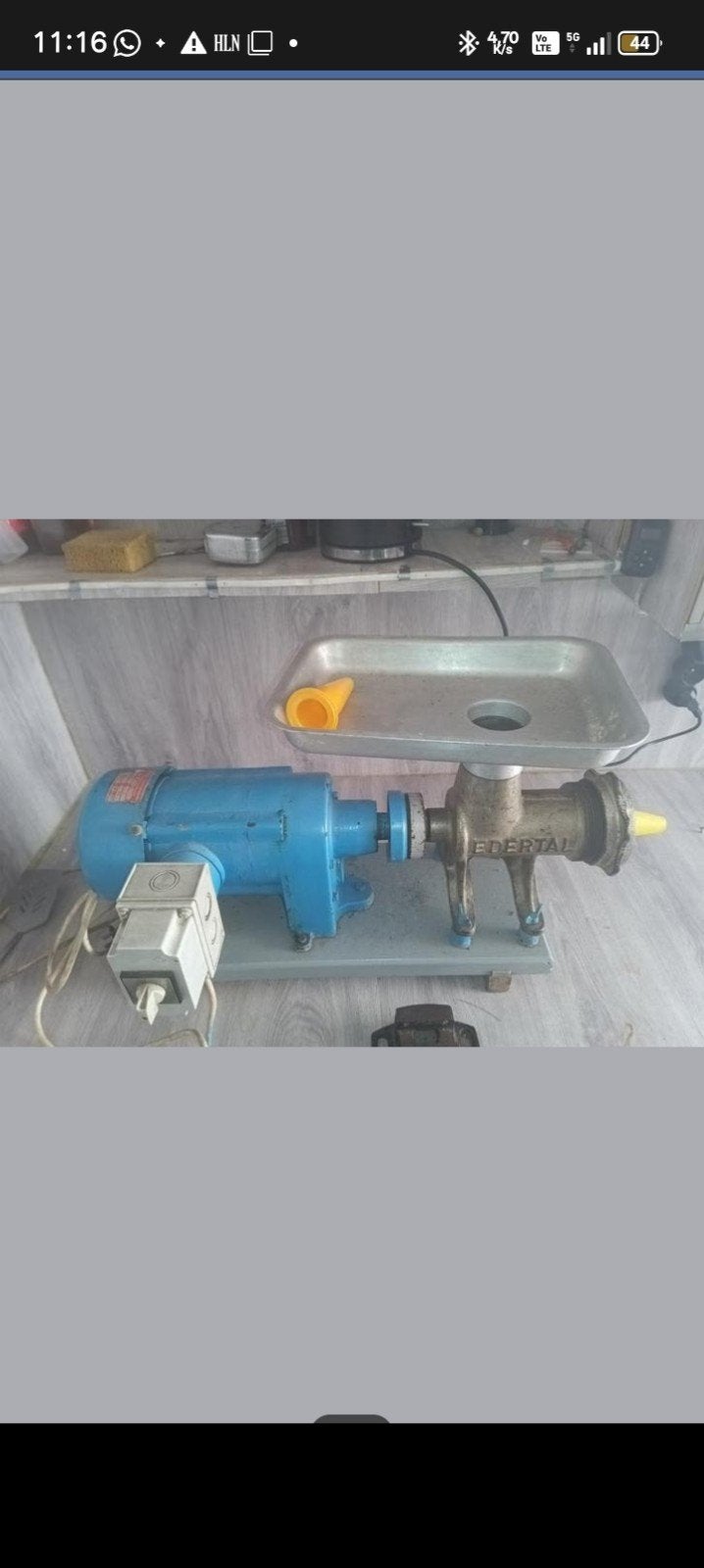 Worstenspuitmachine voor boilies, Ophalen, Gebruikt