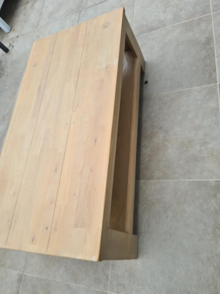 Table de salon en bois massif, Maison & Meubles, Enlèvement