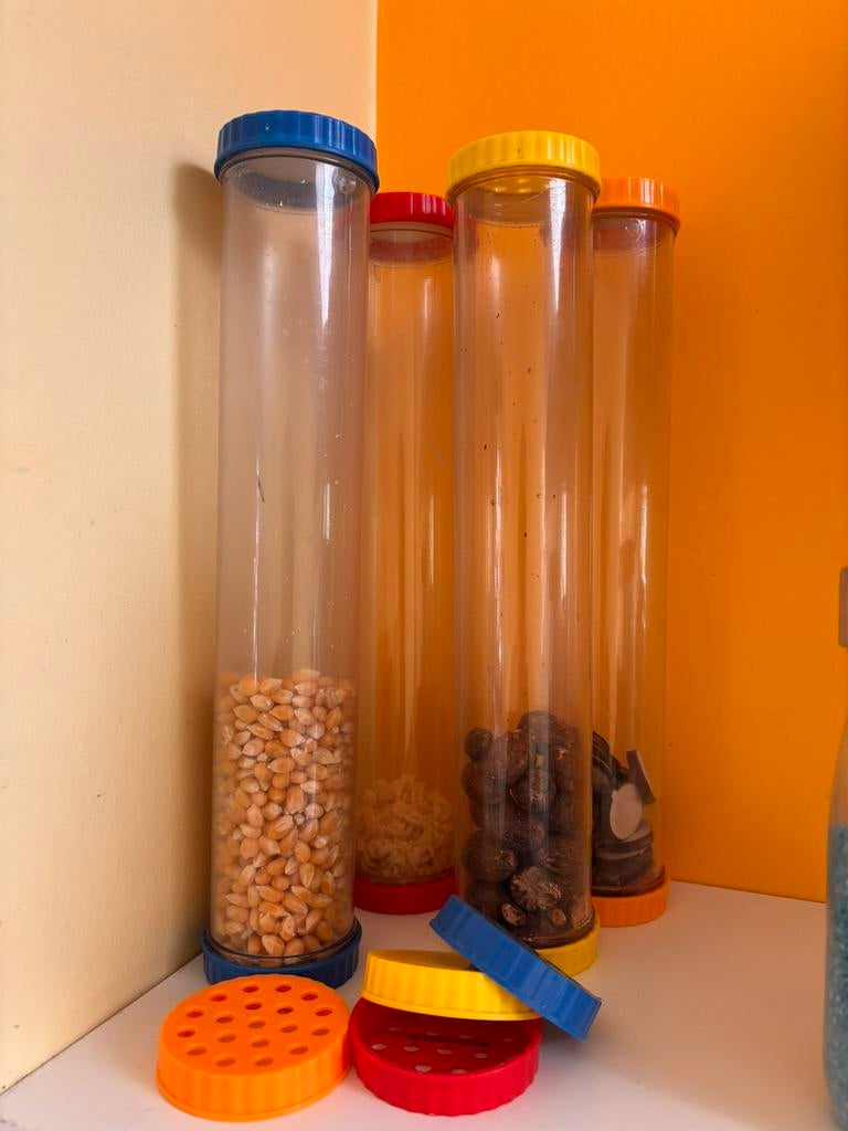 Grote kokers educatief spemateriaal, Ophalen, Gebruikt