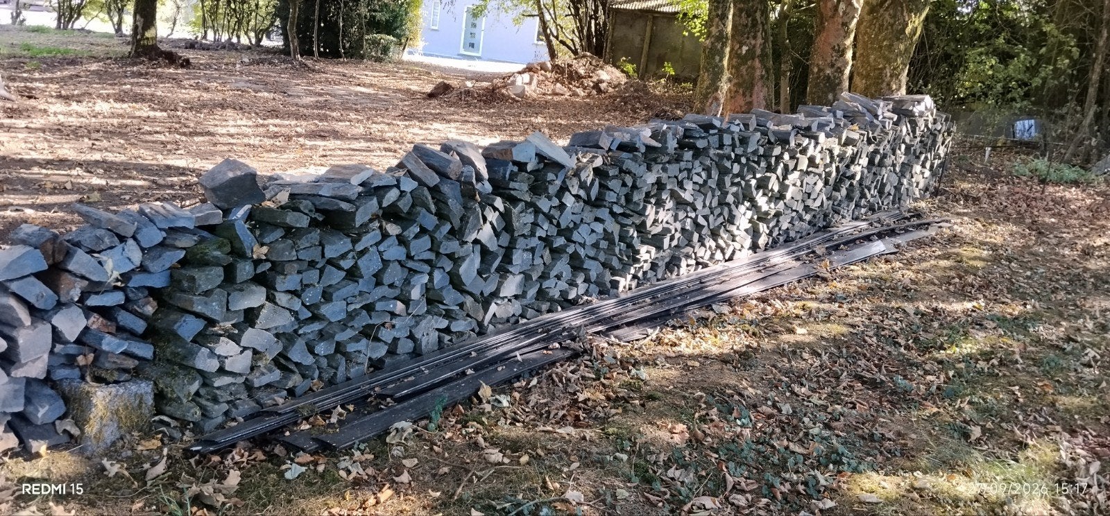Pierre de schiste 40 m2, Tuin en Terras, Ophalen, Nieuw, Overige materialen, Kei