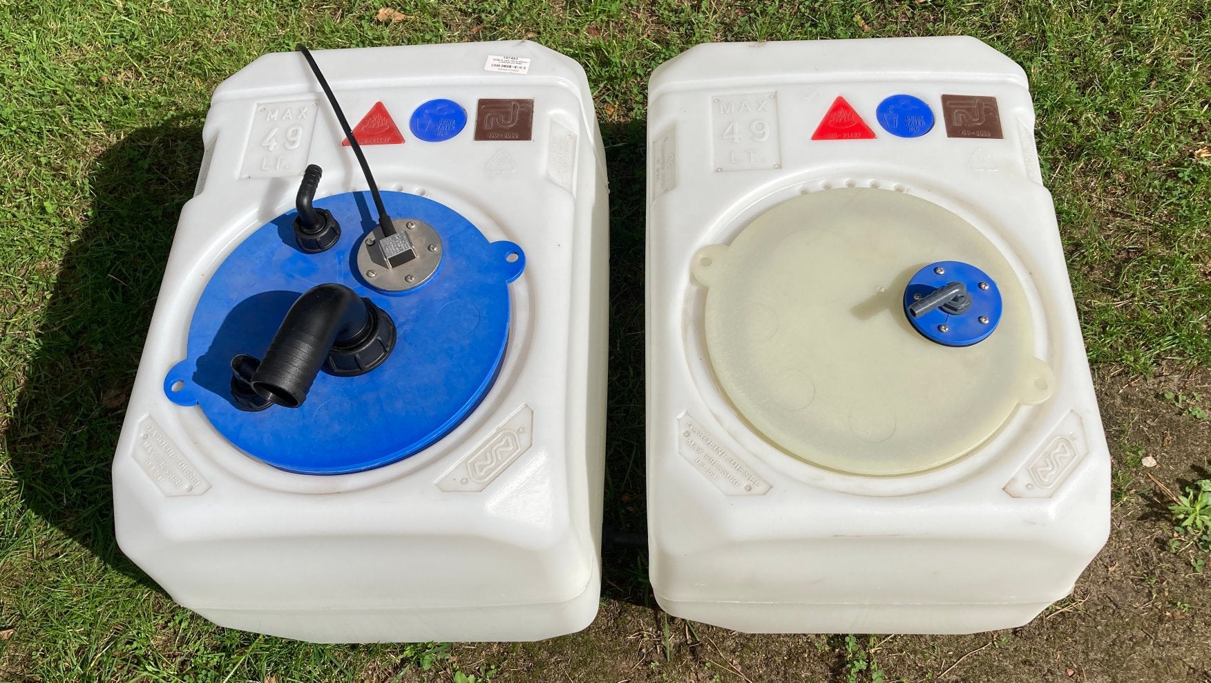 Watertank 50L x 2, Watersport en Boten, Ophalen, Zo goed als nieuw