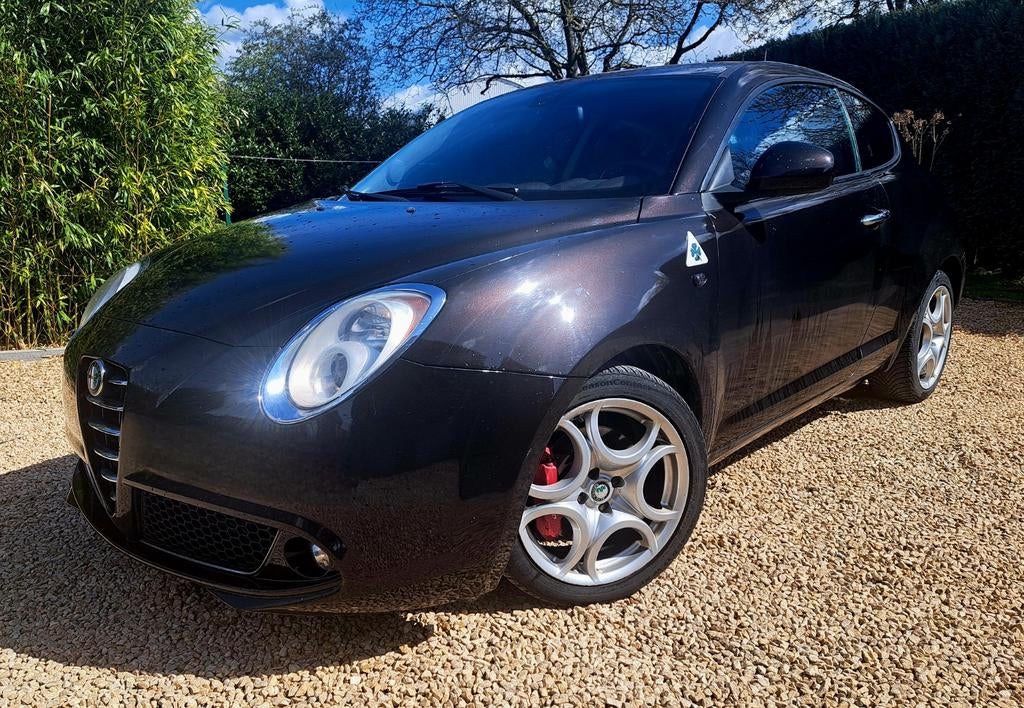 Alfa Mito 1.4 Turbo Benzine Tjet 150 pk, Auto's, 4 cilinders, Zwart, Leder, 1400 cc