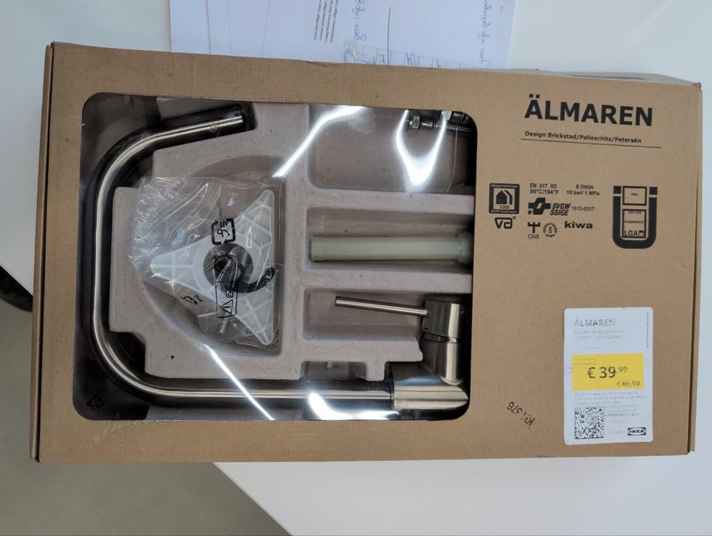 Keukenkraan, Ophalen, Nieuw, Inox, Kraan