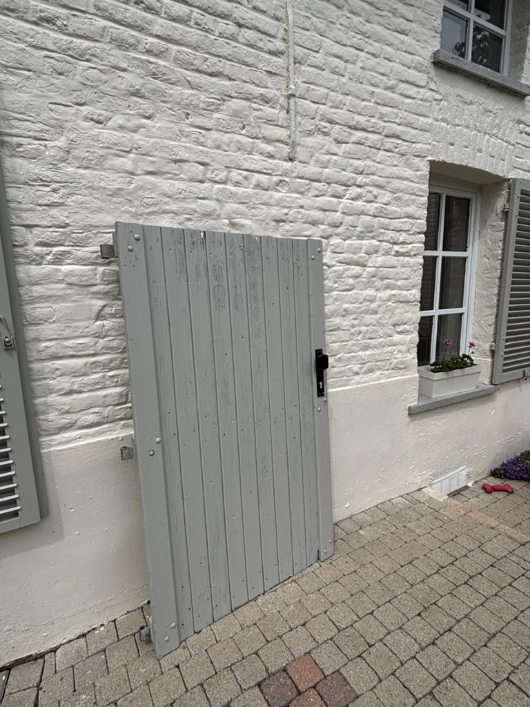 Tuinpoort in goede staat, Tuin en Terras, Ophalen, Gebruikt, Minder dan 100 cm, Draaipoort