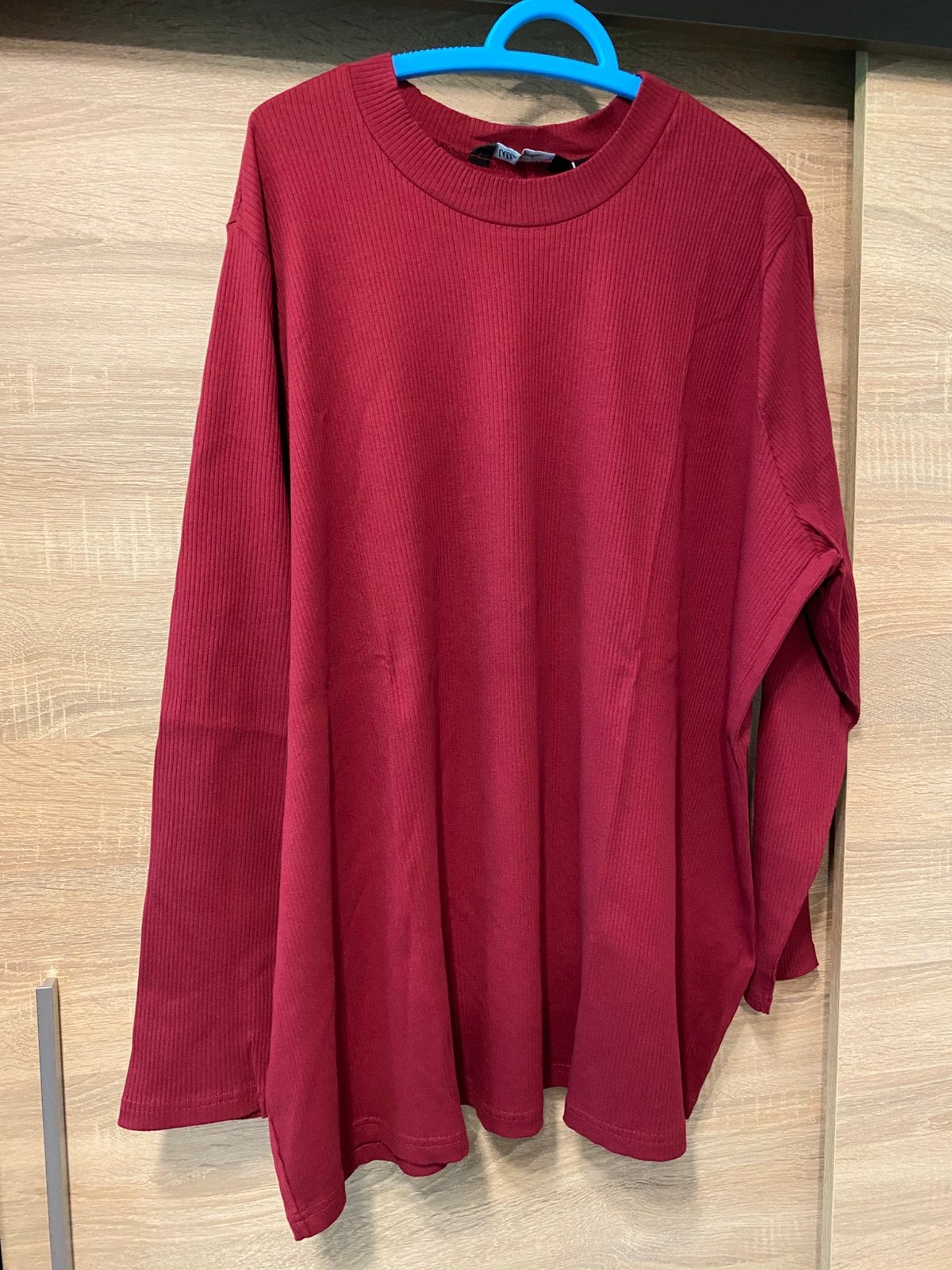 Shirt lange mouwen  m54/56, Kleding | Dames, Grote Maten, Ophalen of Verzenden, Nieuw, Rood, Shirt of Top