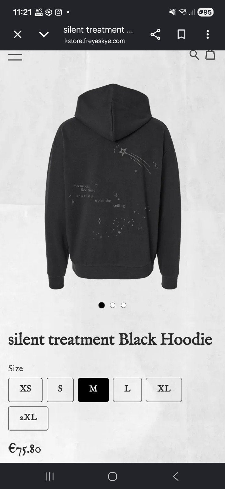 Hoodie Silent Treatment Freya Skye, zwart, maat M., Vêtements | Femmes, Pulls & Gilets, Taille 38/40 (M), Noir, Enlèvement ou Envoi