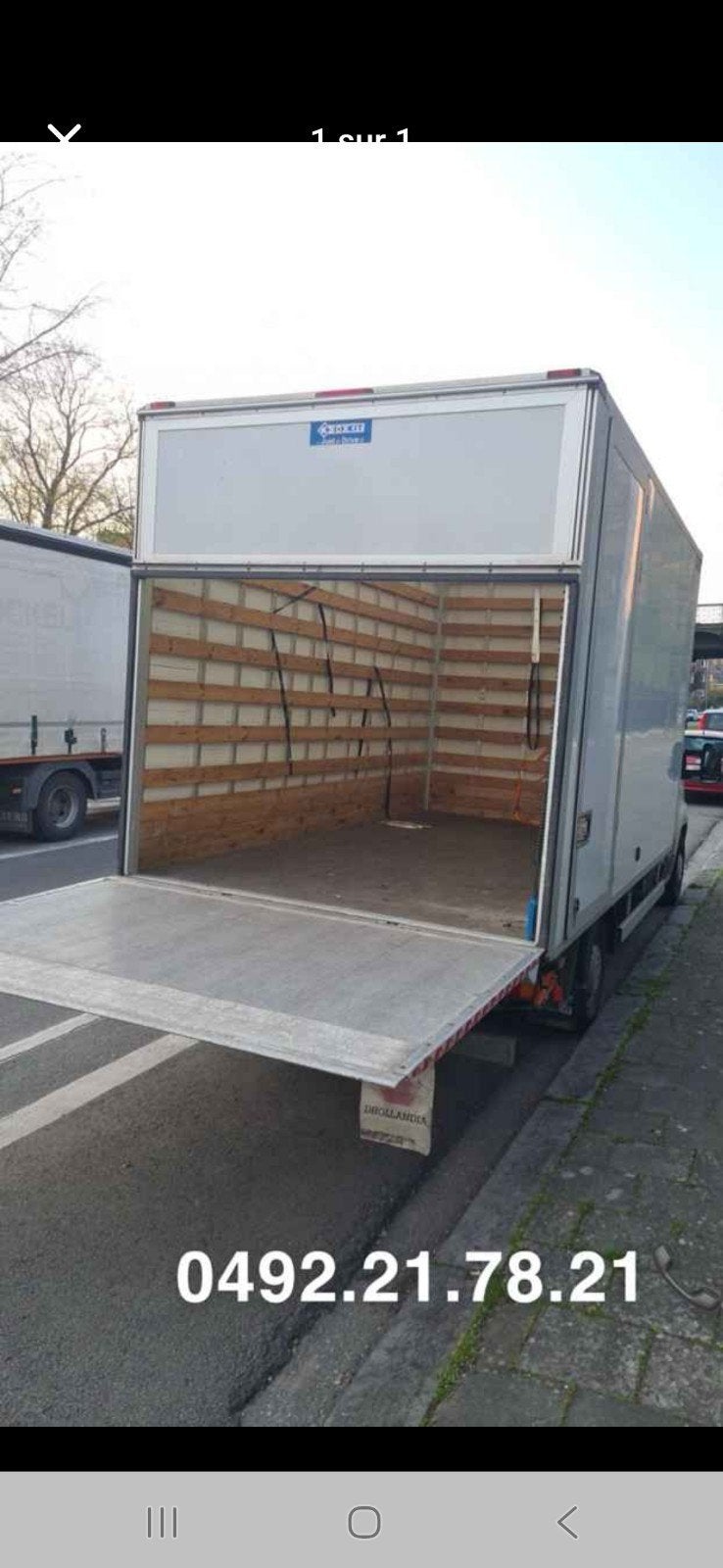 Déménagement  transport 0492217821, Enlèvement ou Envoi