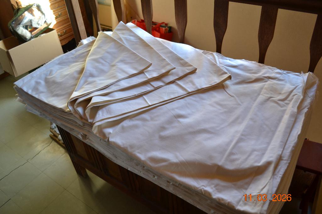 40m de tissu pur coton, Antiquités & Art, Curiosités & Brocante, Enlèvement