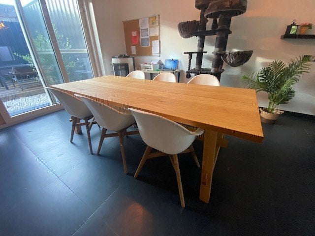 tafel en stoelen Ikea, Ophalen, 100 tot 150 cm, Vijf personen of meer, Rechthoekig