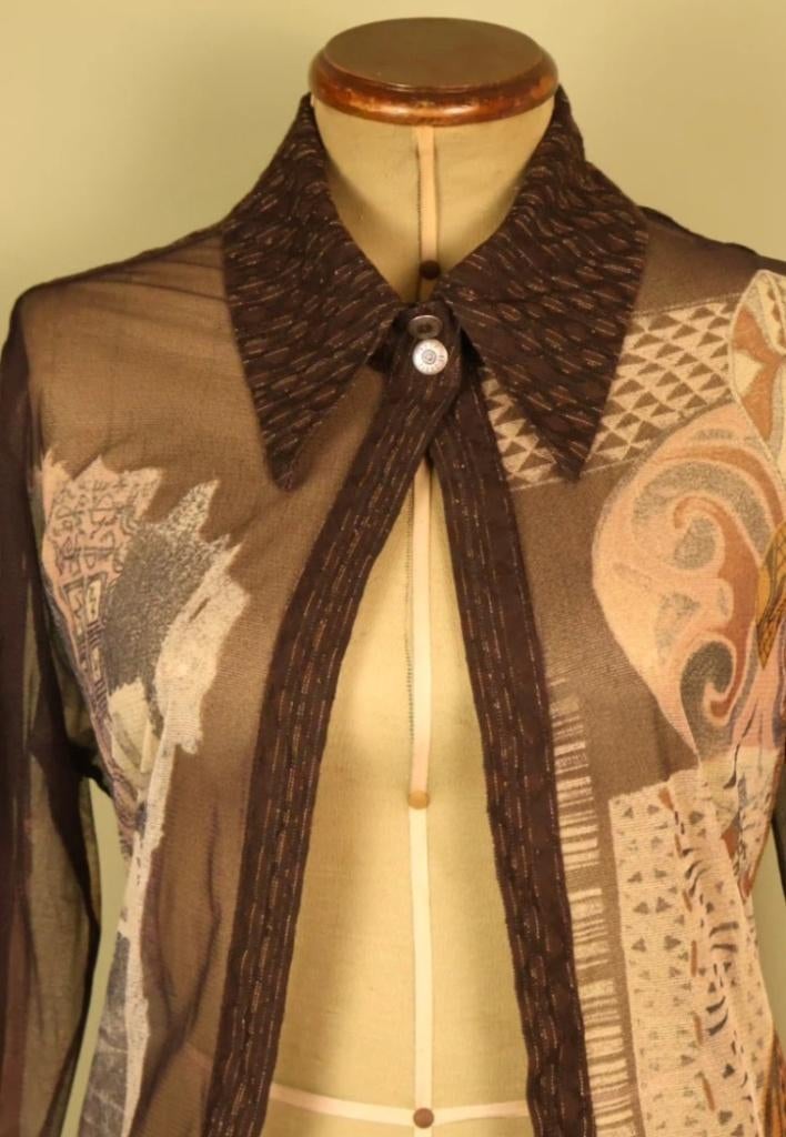 Blouse élégante et festive pour femmes Mes Demoiselles, Mes Demoiselles, Brun, Envoi, Taille 42/44 (L)