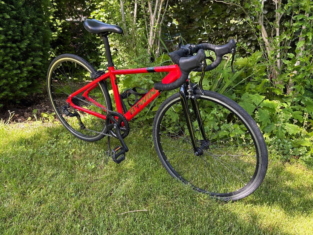 B’Twin Triban 100 Junior Racefiets, Vélos & Vélomoteurs, Autres marques, Frein sur jante, Moins de 10 vitesses, Aluminium