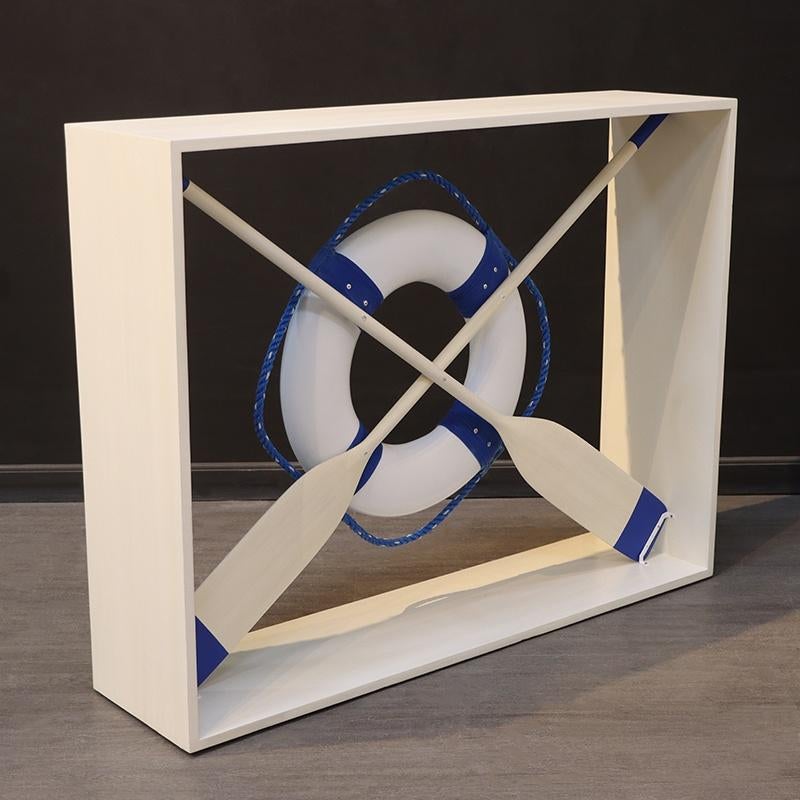 Console nautique — Bouée de sauvetage, hauteur 94 cm, Enlèvement, Neuf