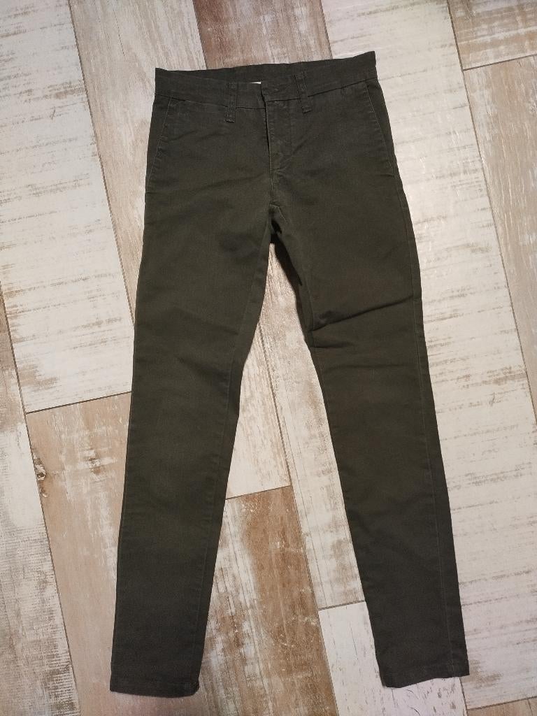 groene broek Carhartt 27x32, Kleding | Heren, Carhartt, Ophalen of Verzenden, Gedragen, Groen