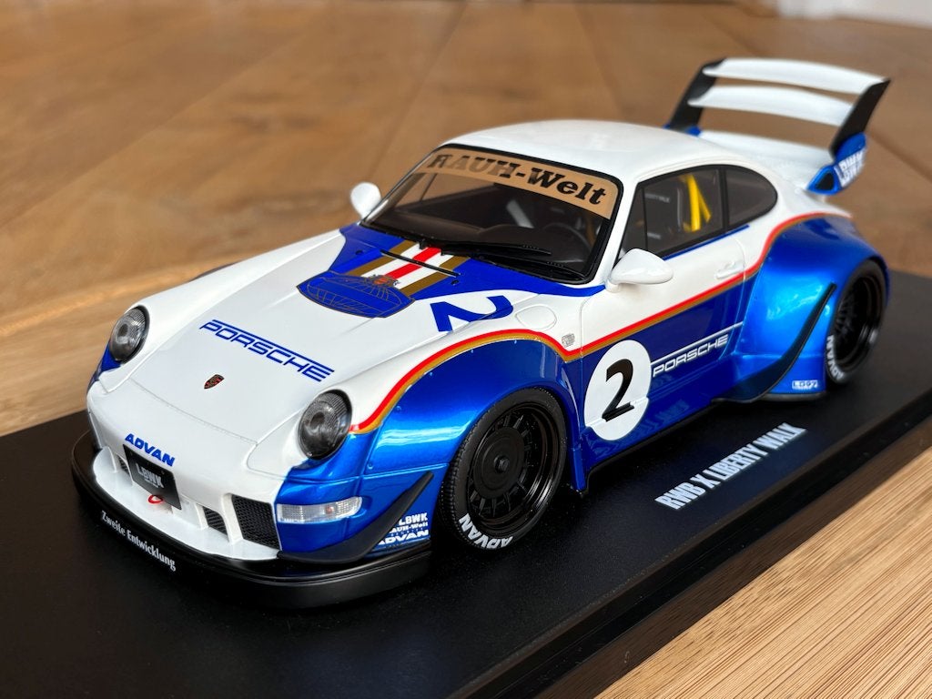 Porsche 911 993 RWB x Liberty Walk widebody 1:18 GT Spirit, Hobby & Loisirs créatifs, Voitures miniatures | 1:18, Enlèvement ou Envoi