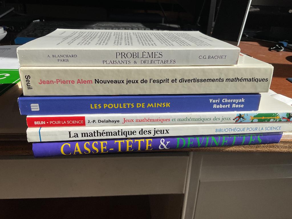 Jeux mathématiques, Ophalen, Nieuw