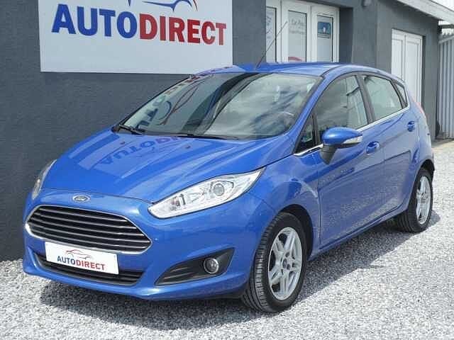Ford Fiesta 1.6i Ti-VCT Titanium AUTOMAAT Airco, Bluetooth,, Automaat, Zwart, Blauw, Bedrijf