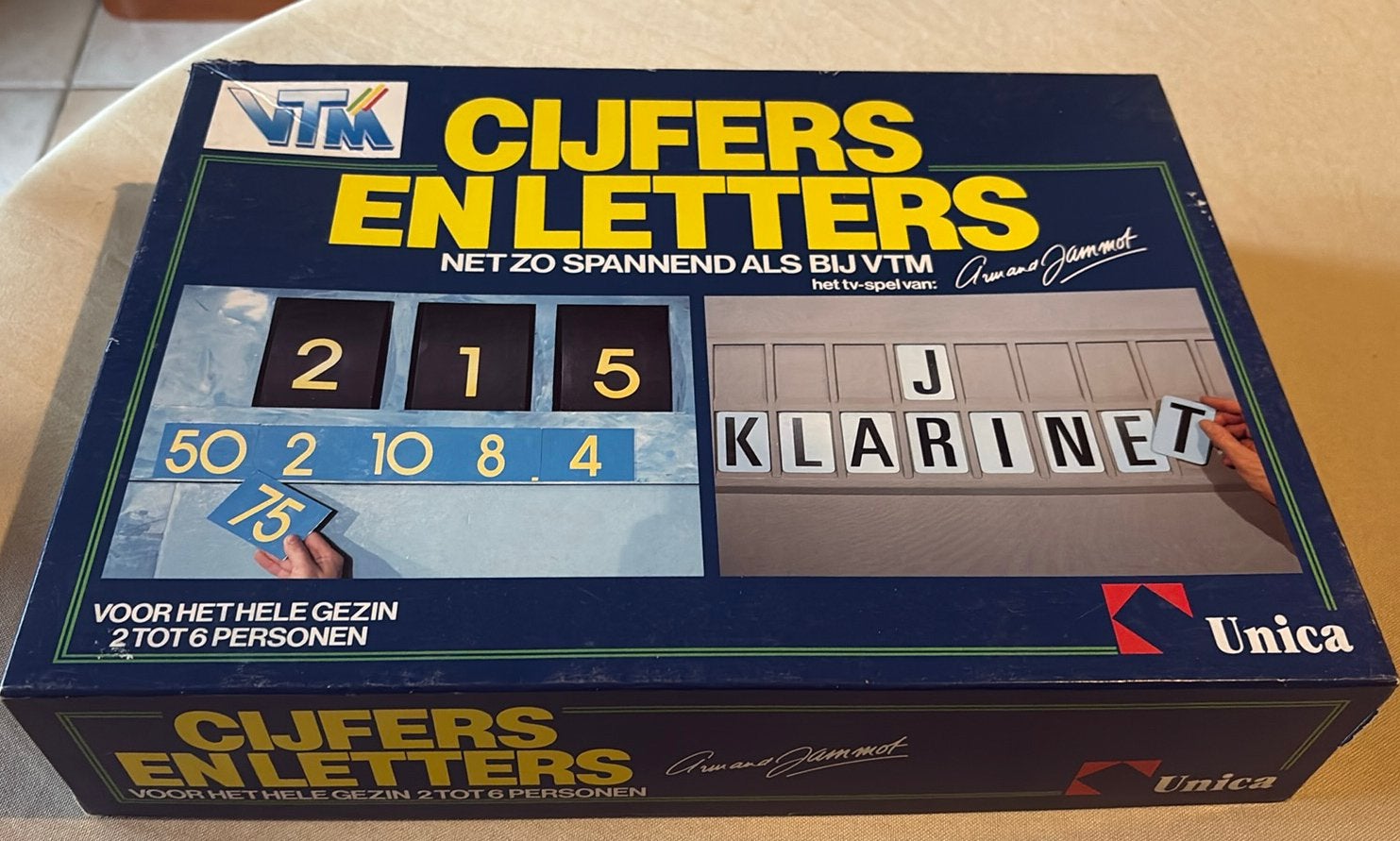 Vintage VTM Bordspel – Cijfers en Letters, Ophalen of Verzenden, Zo goed als nieuw