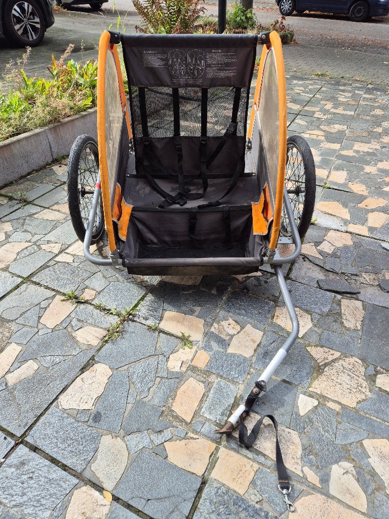 Remorque vélo pour 1 ou 2 enfants, Fietsen en Brommers, Ophalen, Gebruikt, Kinderkar, Opvouwbaar