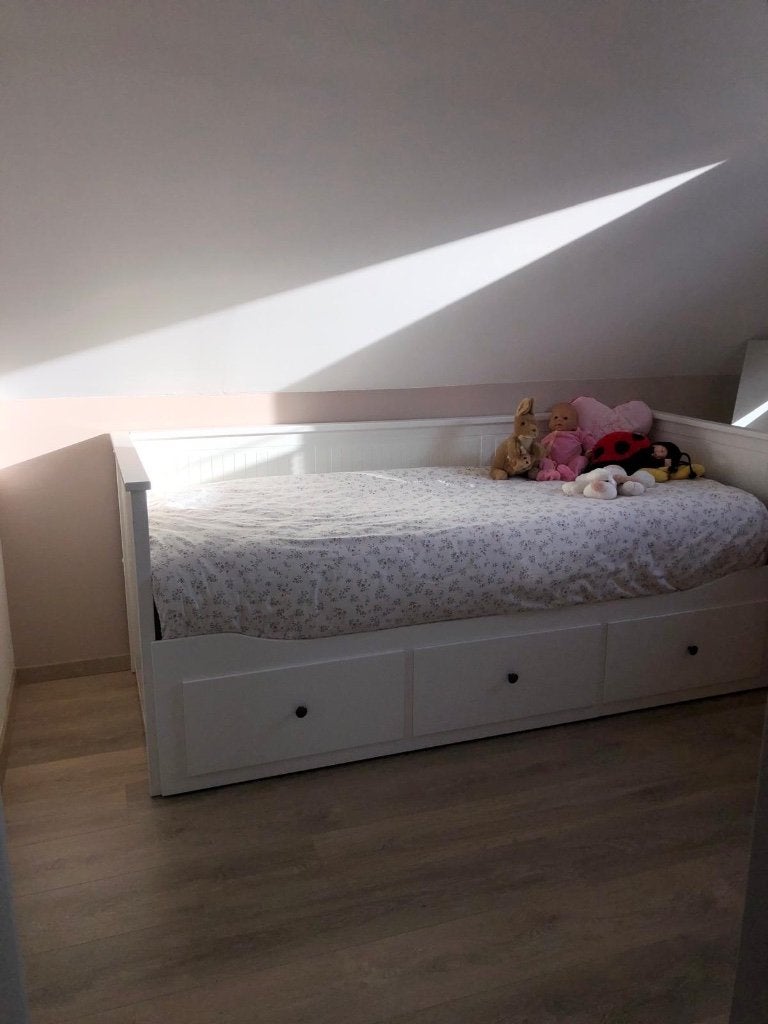 IKEA Hemnes bedbank 3 Lades 80 cm x 200 cm 903.493.26, Huis en Inrichting, Ophalen, Gebruikt, Wit, 200 cm