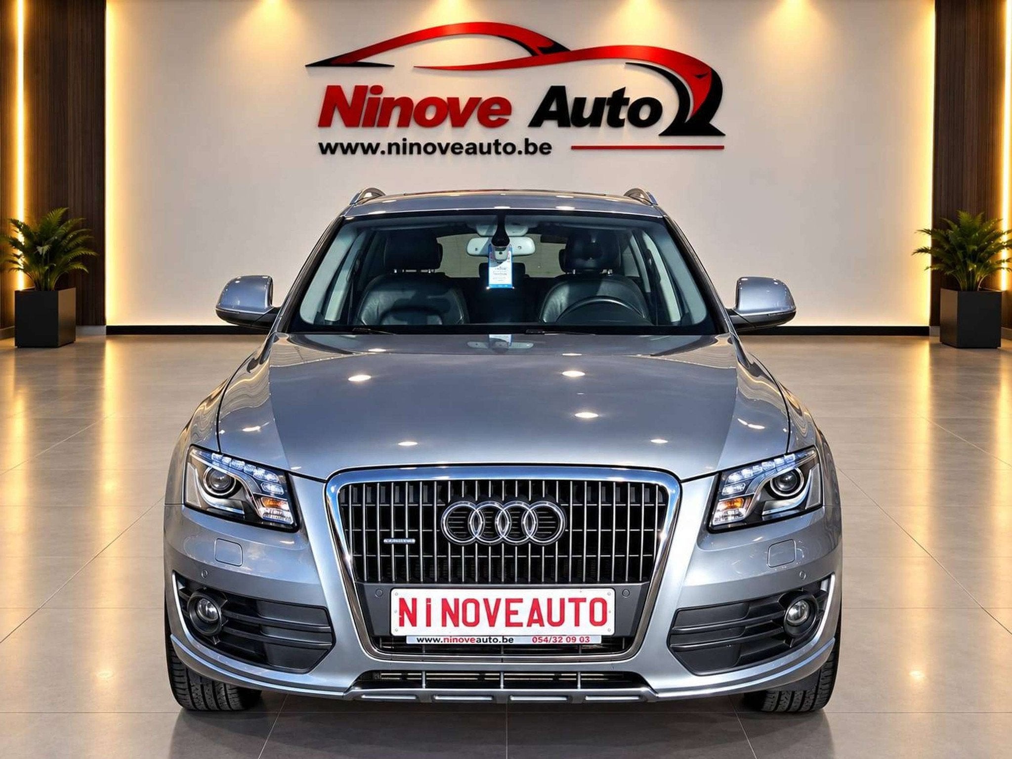 Audi Q5 2.0 TDi Quattro NAVI PARKHULP V&A TREKHAAK AIRCO BLU, Cuir, Argent ou Gris, Achat, Entreprise