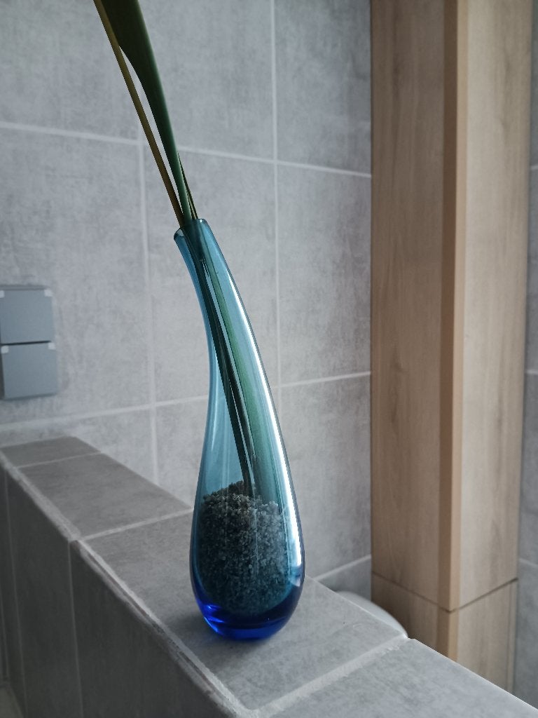 Vaasje, Huis en Inrichting, Woonaccessoires | Vazen, Ophalen of Verzenden, Gebruikt, Blauw