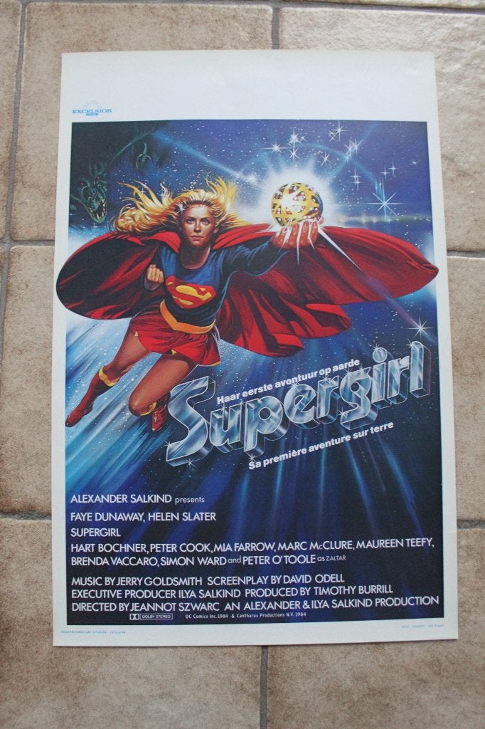 filmaffiche Supergirl 1984 filmposter, Enlèvement ou Envoi, Rectangulaire vertical, A1 jusqu'à A3, Comme neuf