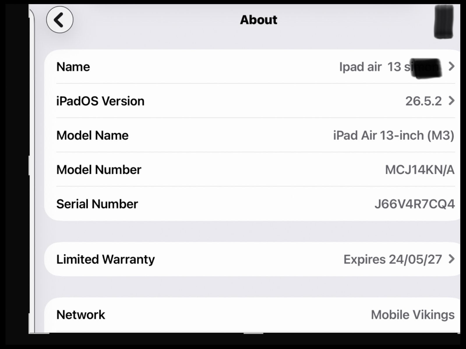 Ipad air 13 M3. met sim., Ophalen, Nieuw