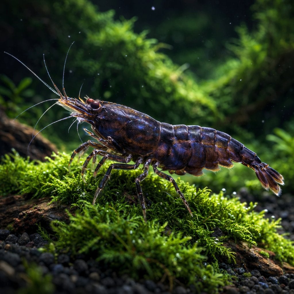 Crevettes d'aquarium Black King Kong Neocaridina, Animaux & Accessoires, Homard, Crabe ou Crevette, Poisson d'eau douce