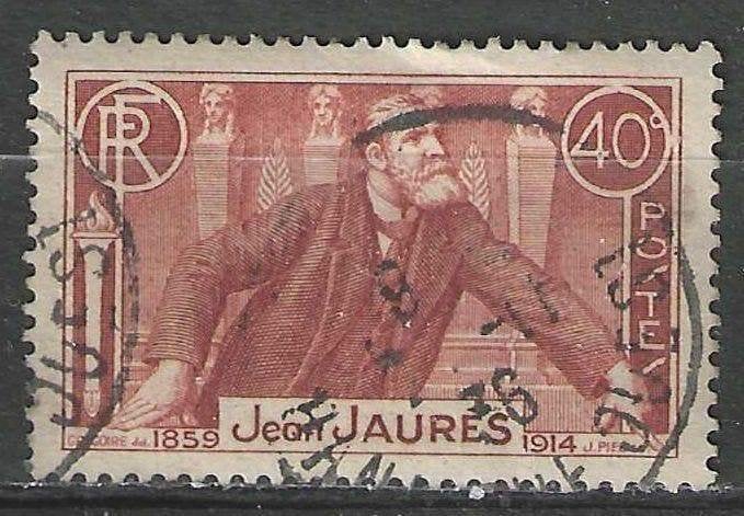 Frankrijk 1936 - Yvert 318 - Jean Jaures (ST), Verzenden, Gestempeld