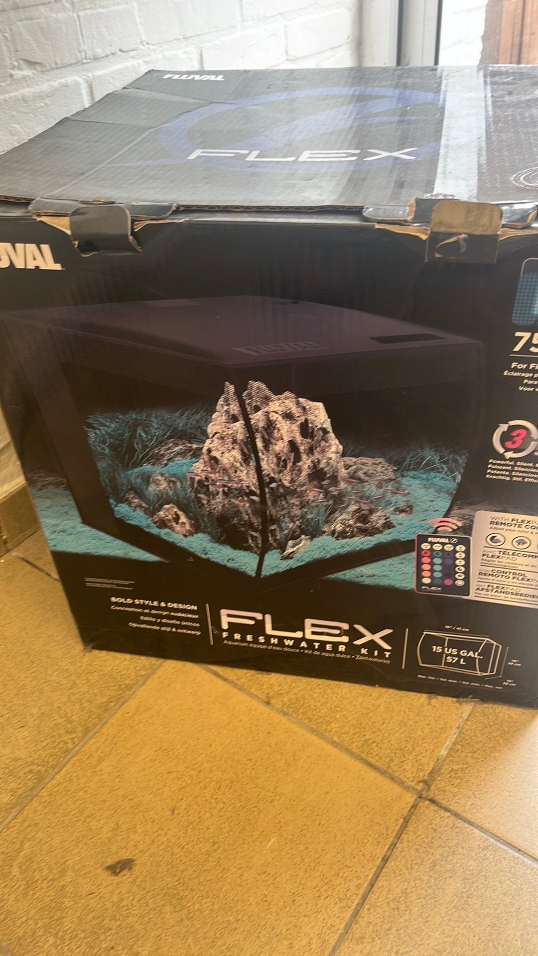 Fluval Flex 57 Aquarium, Enlèvement, Comme neuf, Fluval