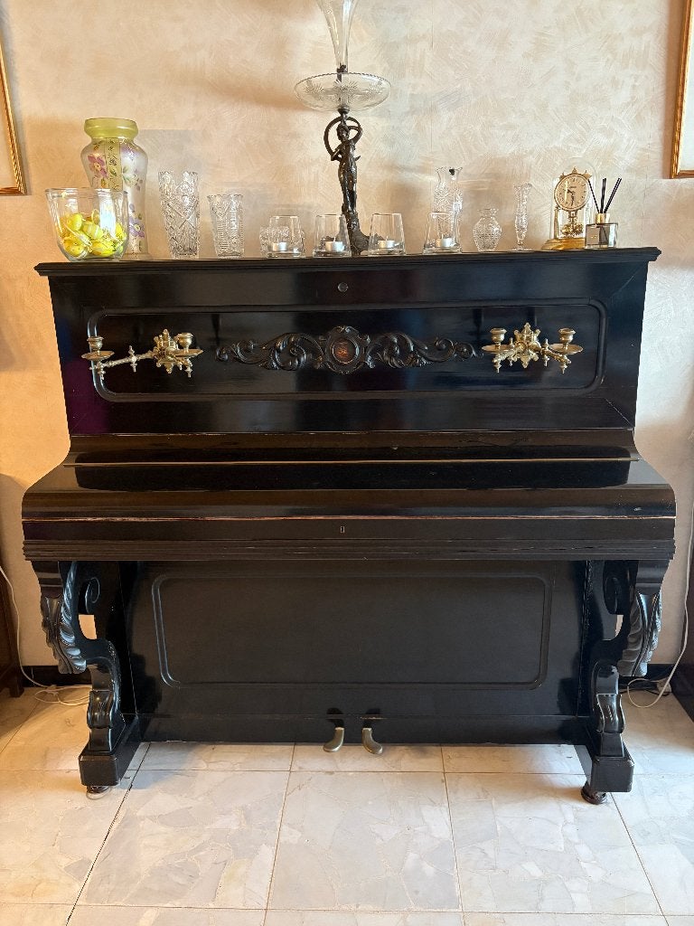 Piano als decoratiestuk, Muziek en Instrumenten, Ophalen, Gebruikt, Zwart, Piano