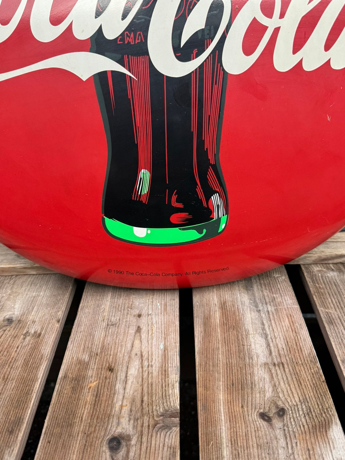 Ancien panneau d'affichage Coca Cola, Panneau publicitaire, Enlèvement ou Envoi, ., Utilisé