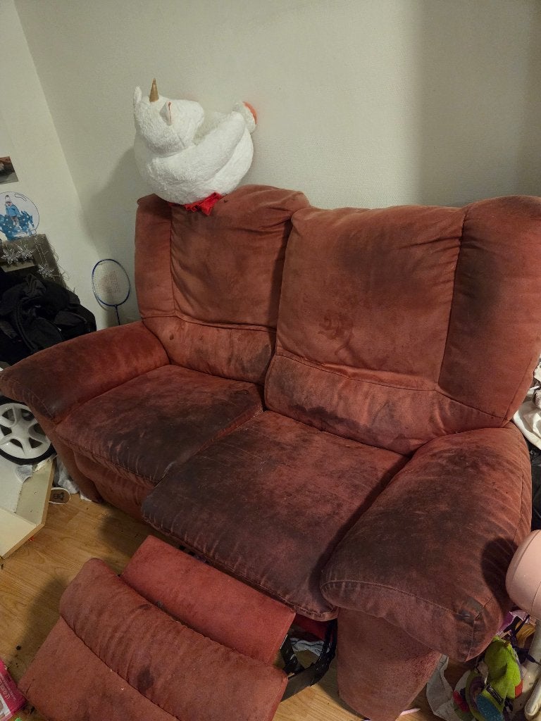 2Fauteuil 2place, Ophalen, Gebruikt, Stof