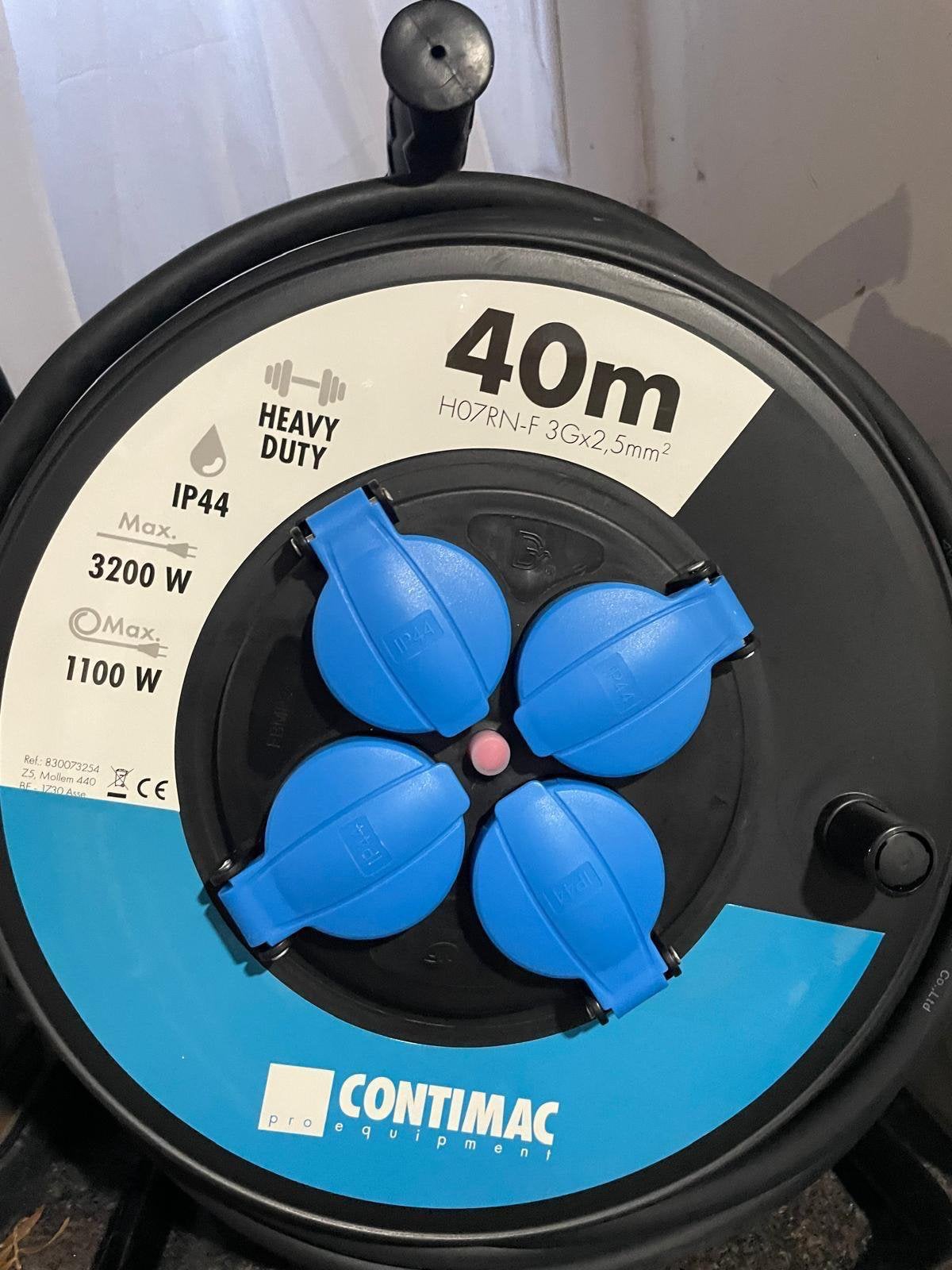 Enrouleur de chantier longueur 40M 3G2,5mm 4 prises étanche, Bricolage & Construction, Enlèvement, Neuf, Autres marques, Enrouleur de câble