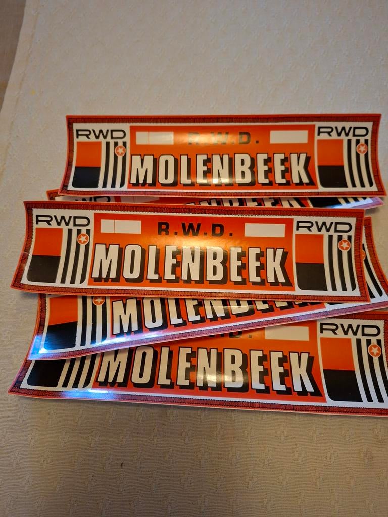 5 stickers RWD MOLENBEEK, Ophalen of Verzenden