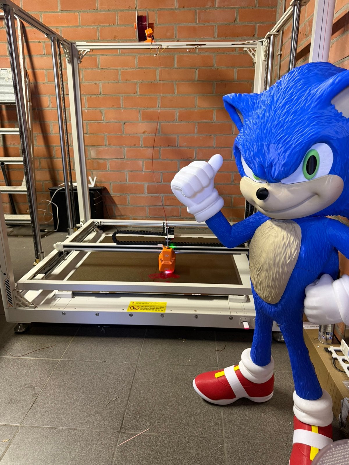 sonic lifesize 3dgeprint, Ophalen of Verzenden, Zo goed als nieuw