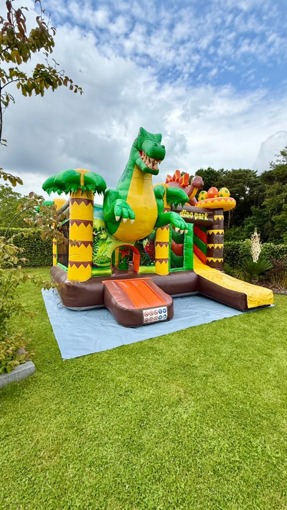 Dino springkasteel te huur, Enlèvement ou Envoi, Comme neuf