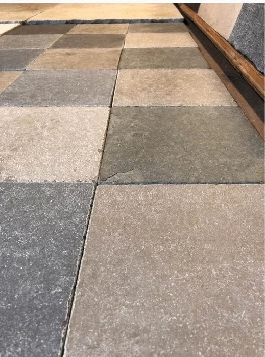 carreaux de calcaire anciens, vieillis, polis, Enlèvement, Calcaire