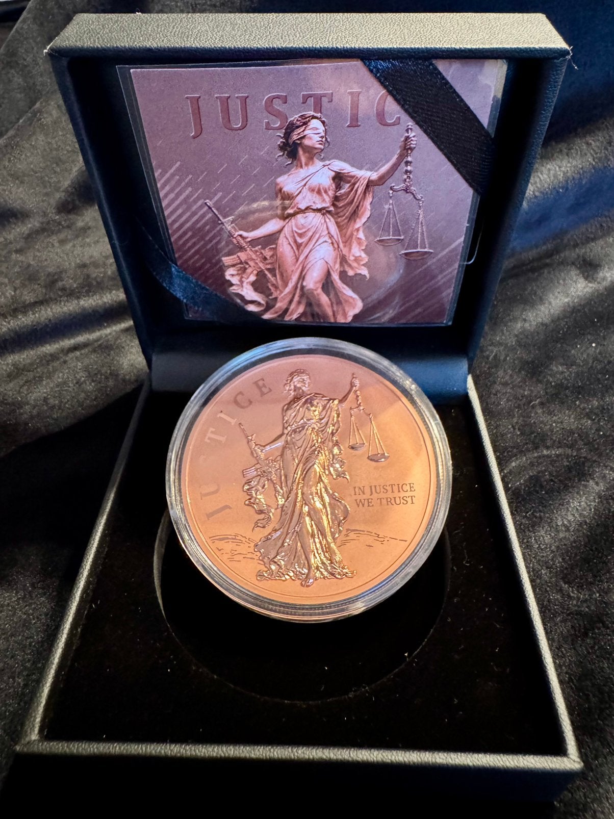 5 oz koper munten ultra collector “Lady Justice”, Ophalen of Verzenden