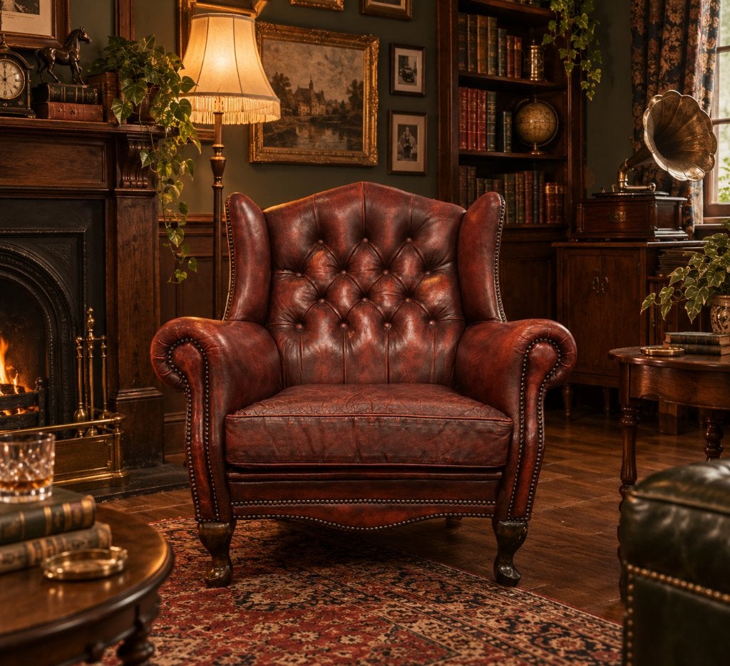siège/canapé vintage Oxford Blood KING Chesterfield simple, Antiquités & Art, Enlèvement
