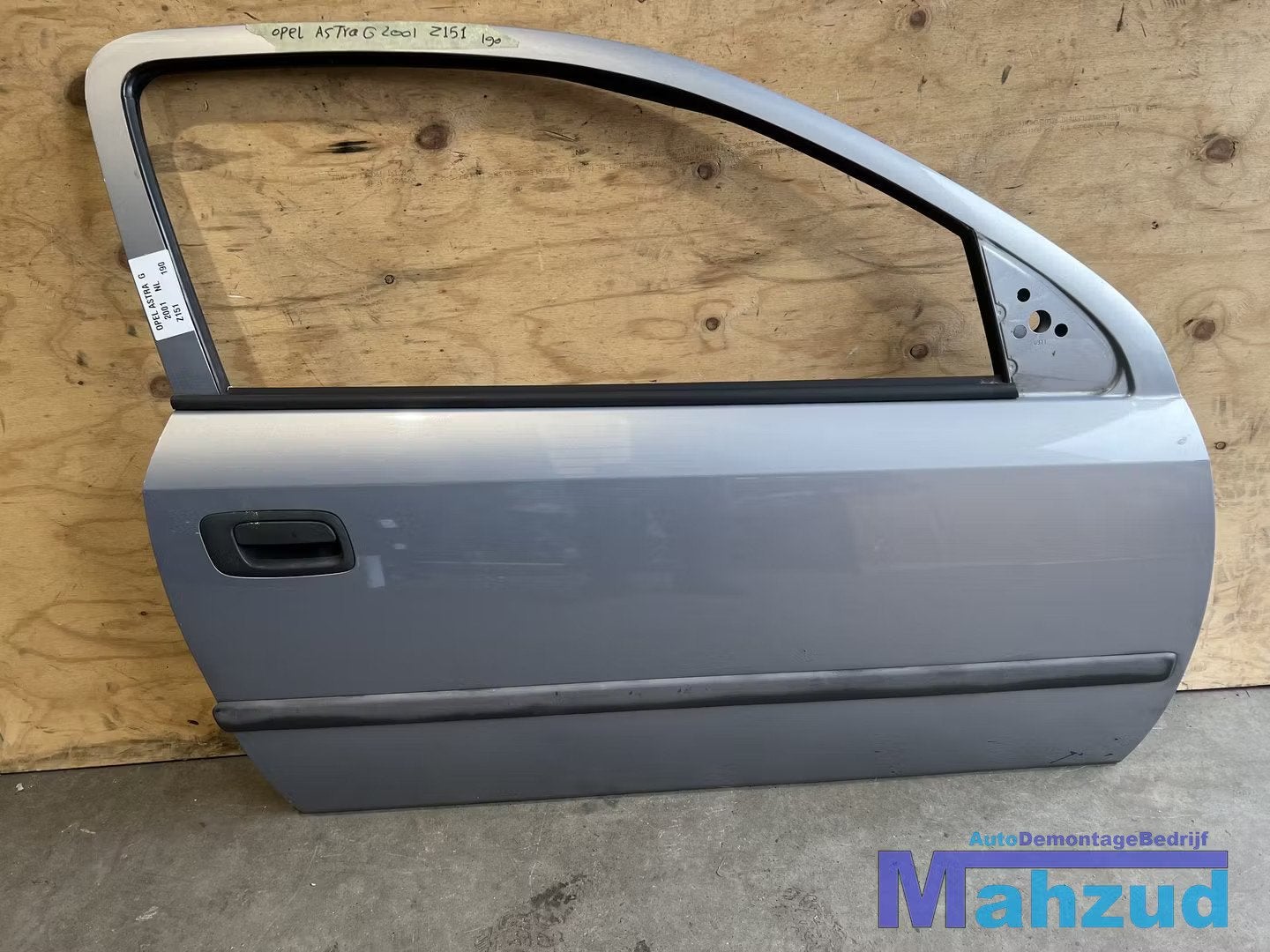 OPEL ASTRA G grijs Z151 Rechts deur 1998-2003, Opel Automobile GmbH, Porte, Opel, Bahnhofsplatz 1
65423  Russelsheim am Main, DE