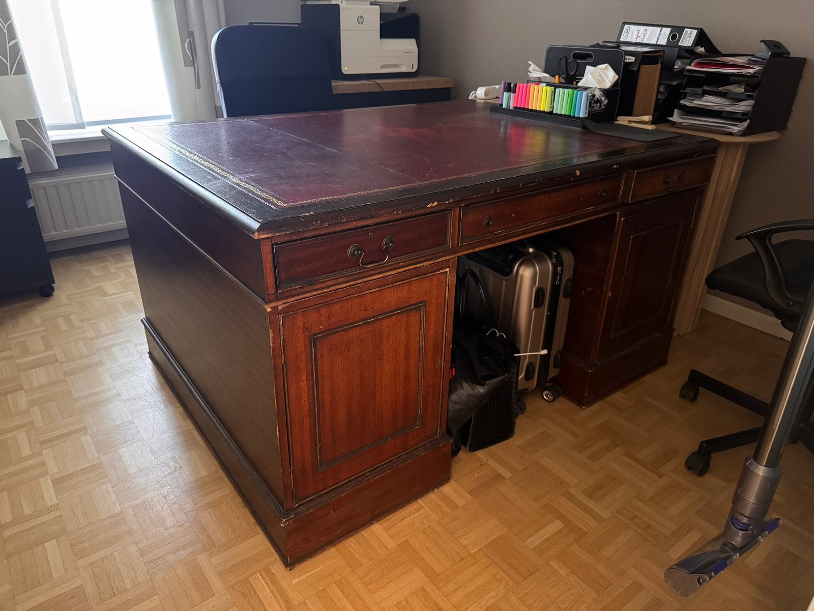 Dubbel notaris bureau, Antiek en Kunst, Ophalen