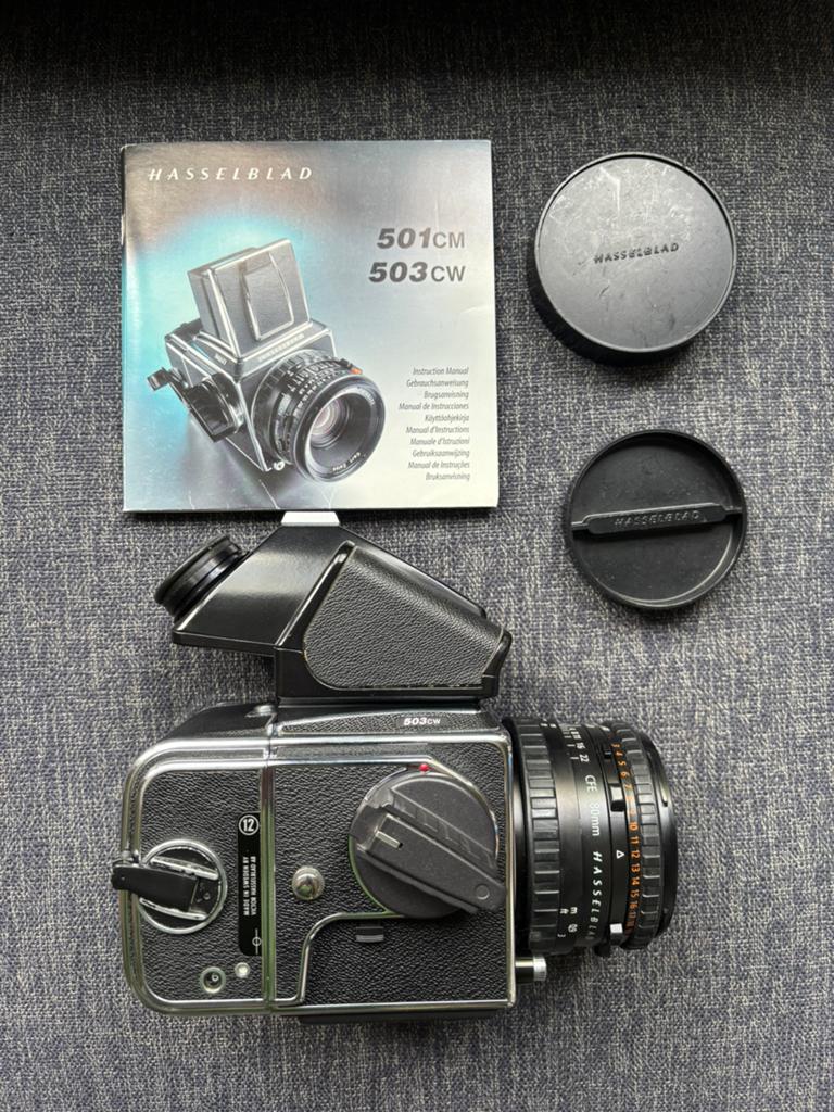 Hasselblad 503 CW + 80 CFE, Audio, Tv en Foto, Fotocamera's Analoog, Ophalen of Verzenden, Zo goed als nieuw