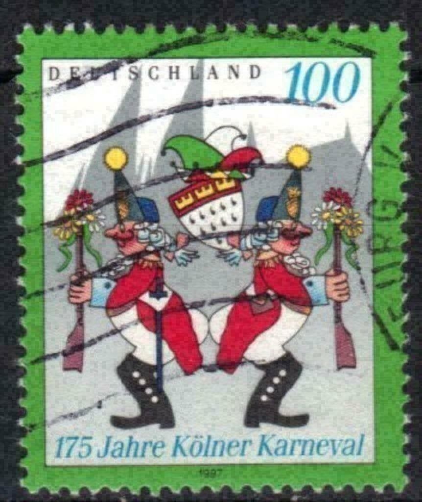 Duitsland 1997 - Yvert 1735 - Carnaval van Keulen (ST), Verzenden, Gestempeld