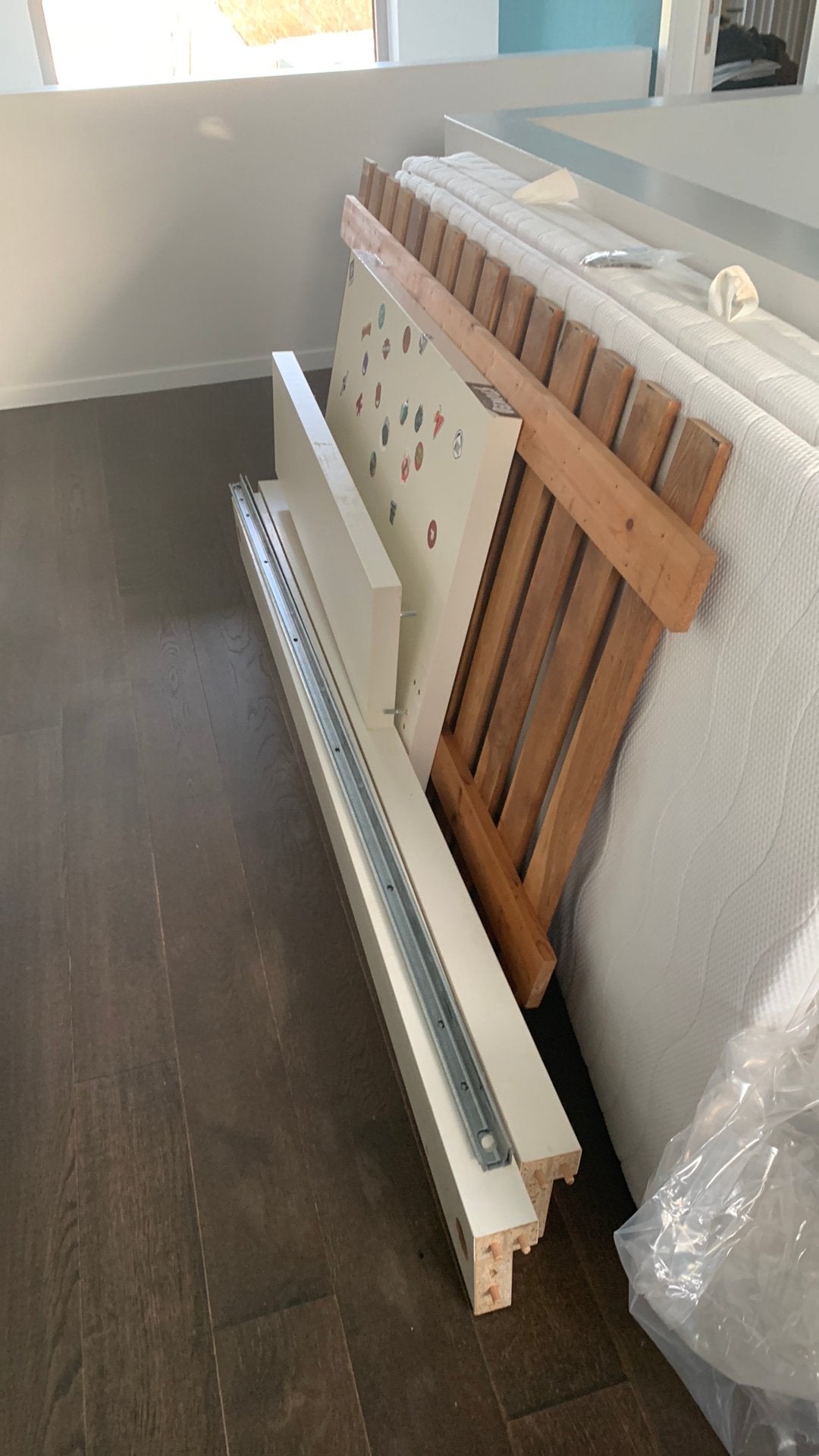 Éénpersoonsbed 90 x 200 in goede staat, Enlèvement, Utilisé, Matelas