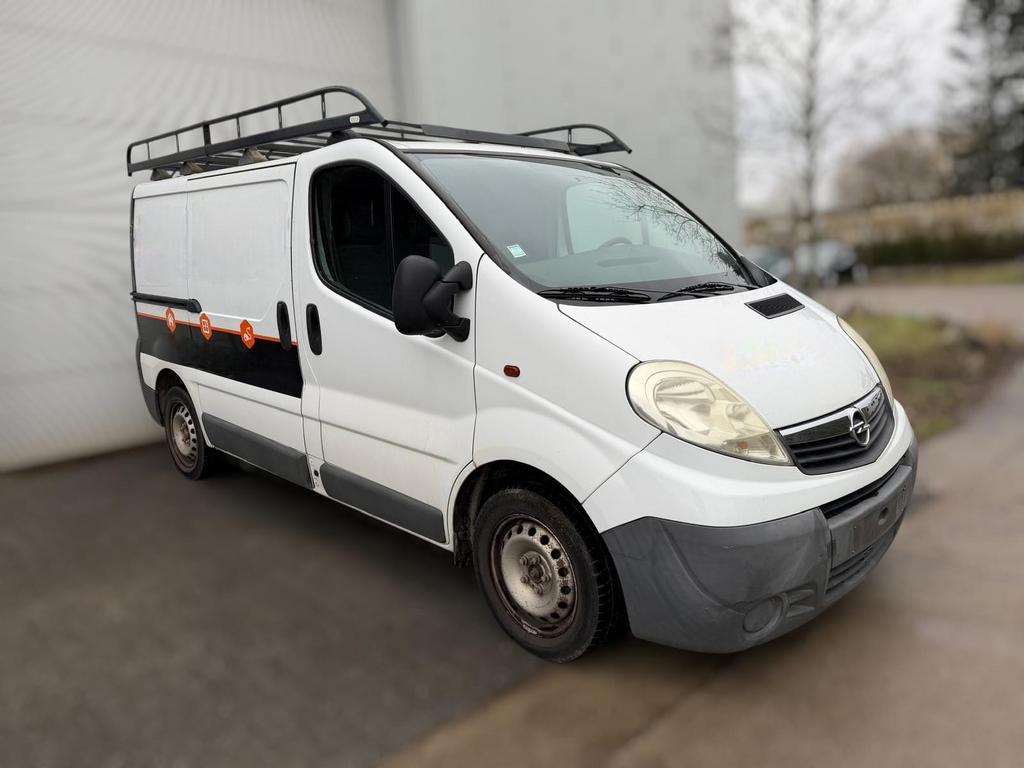 Opel Vivaro 2.0d | Dakdrager | Schuifdeur | 1ste eigenaar, Auto's, Stof, Vivaro, Wit, Bedrijf