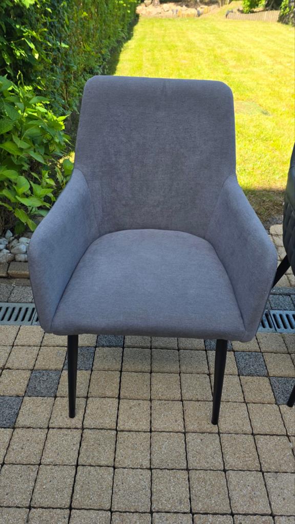 Liquidation 6 chaises salle à manger 140 euros !, Enlèvement, Gris, Cuir